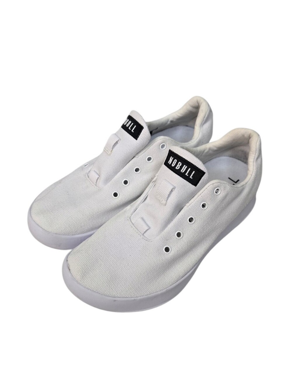 NOBULL Men’s Slip-On Low Top Sneakers in White